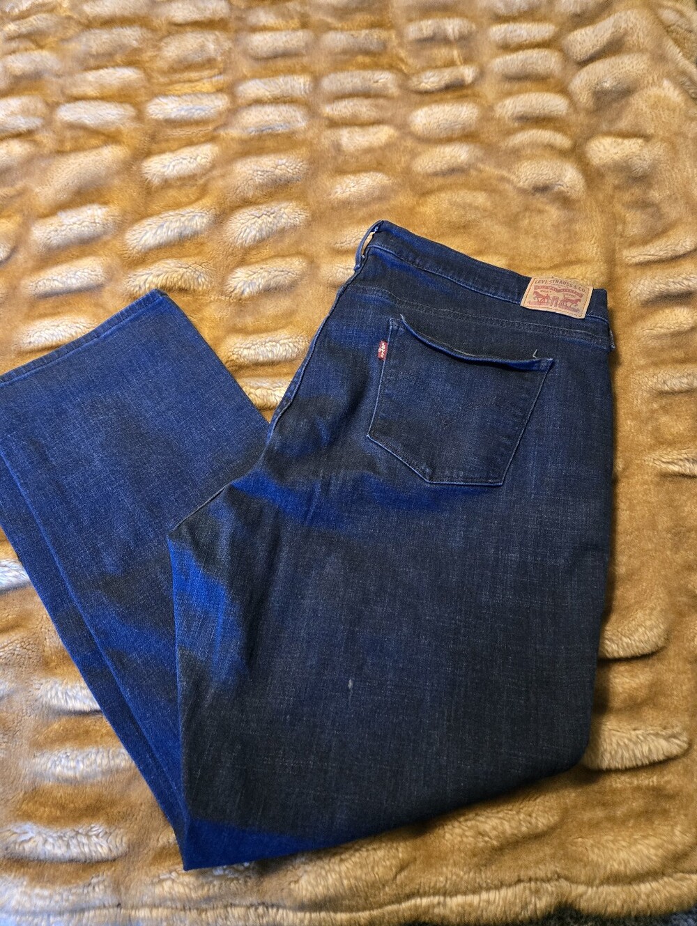 Levi's Women's Dark Indigo Straight Jeans